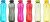 Amazon Brand – Solimo 1000 ml Plastic Water Bottle | Set of 6 |Multi Color