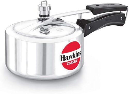 Hawkins Classic Aluminium Inner Lid Pressure Cooker, 2 Litre, Silver (CL20)